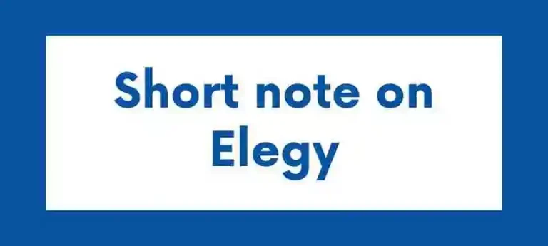 Short Note on Elegy