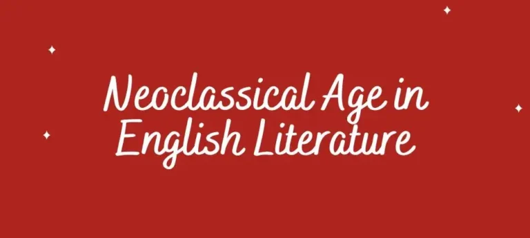 Neoclassical Age in English Literature