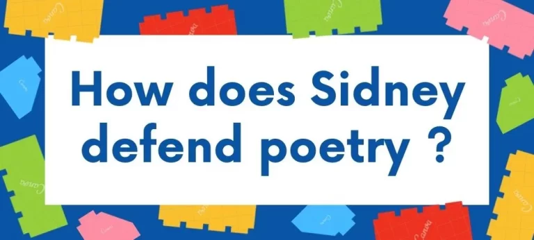 How does Sidney defend poetry in An Apology for Poetry