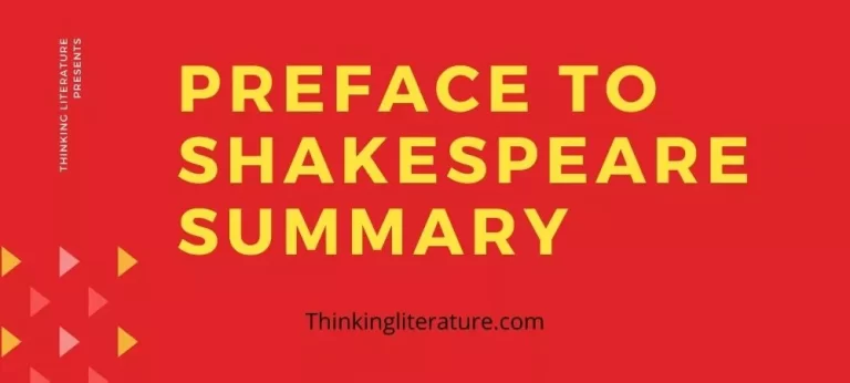Preface to Shakespeare summary