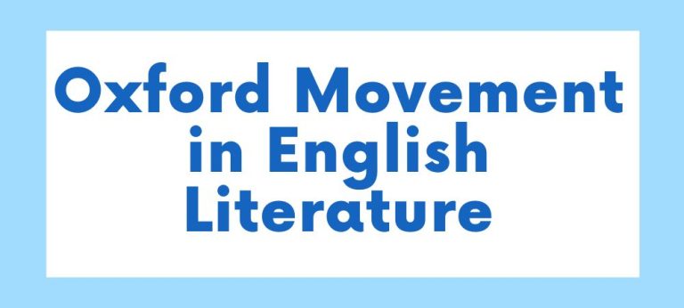 Oxford Movement in English Literature