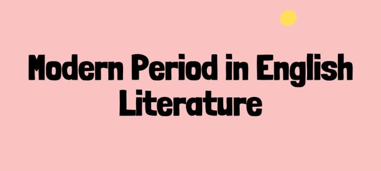 Modern Period in English Literature
