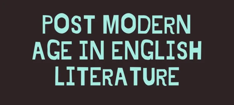 Postmodern age in English literature
